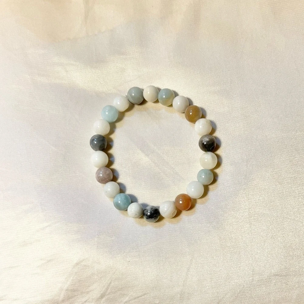 New: 8mm Handmade Rainbow Aventurine Natural Crystal Bead Bracelet